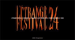 Desktop Screenshot of etrangefestival.com